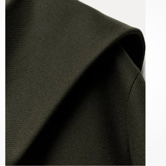 Zara Manteco Wool Scarf Coat ZW collection - Picture 6 of 16